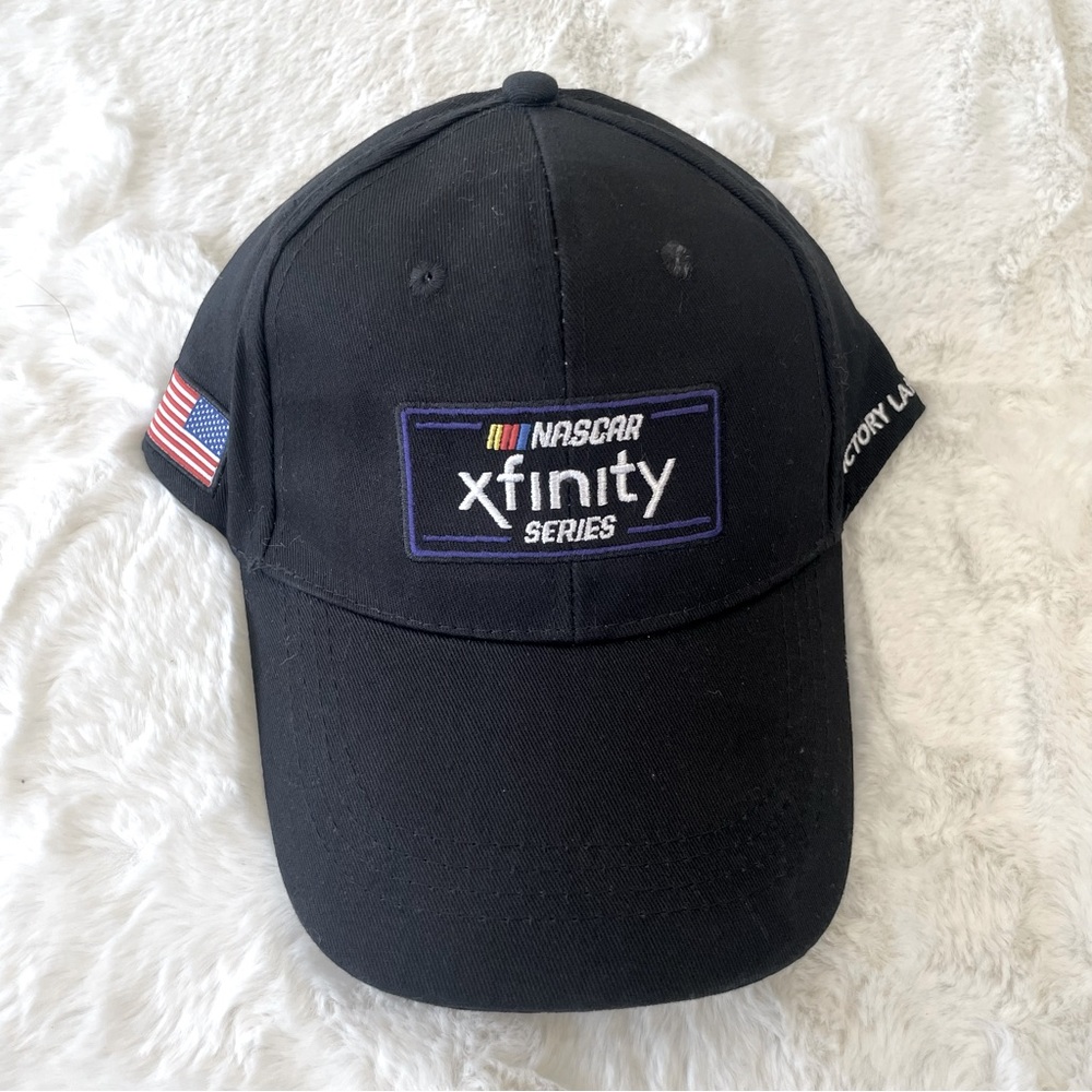 NASCAR Xfinity Series victory lane 2022 black hat